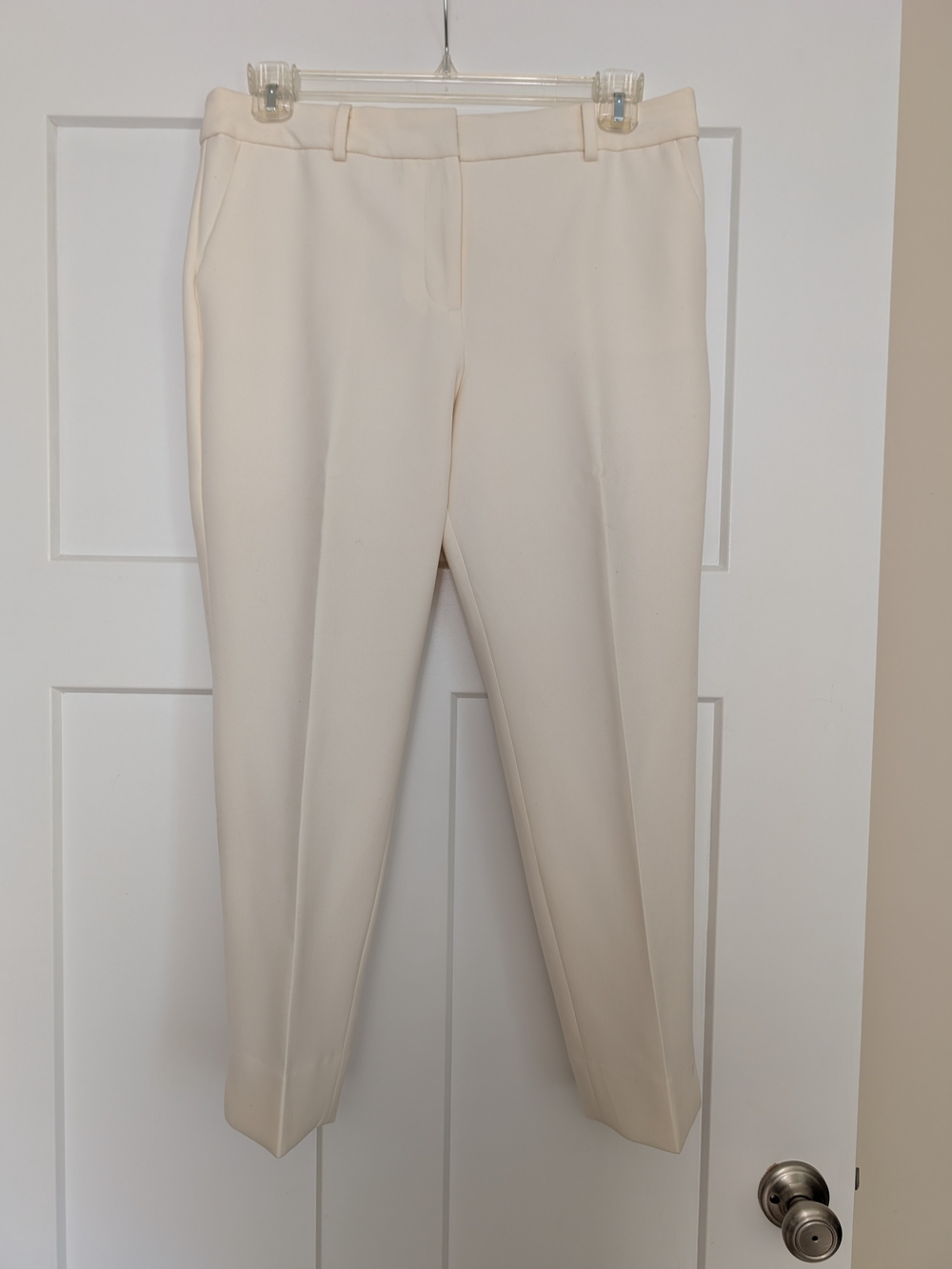 Talbots Cream Cropped Tailored Pants